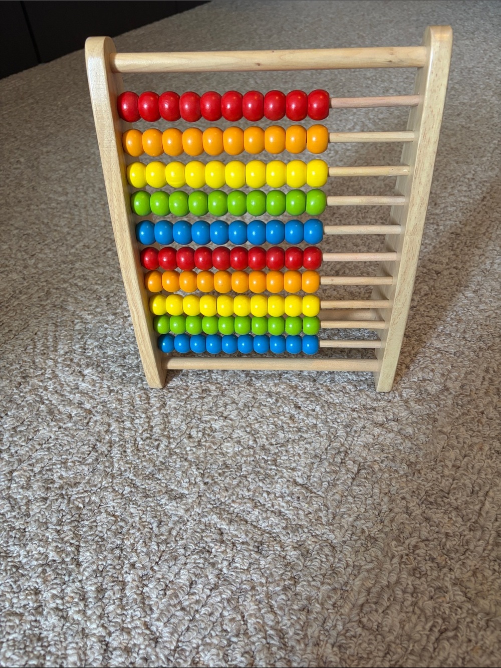 Wooden Rainbow Learning Abacus - Multicolor